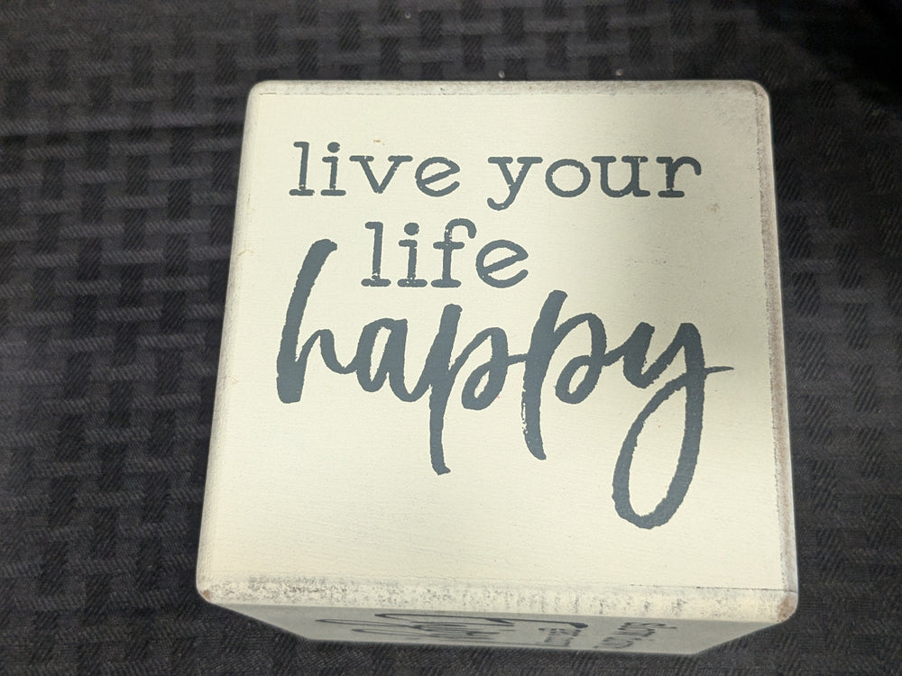 home is my happy place block