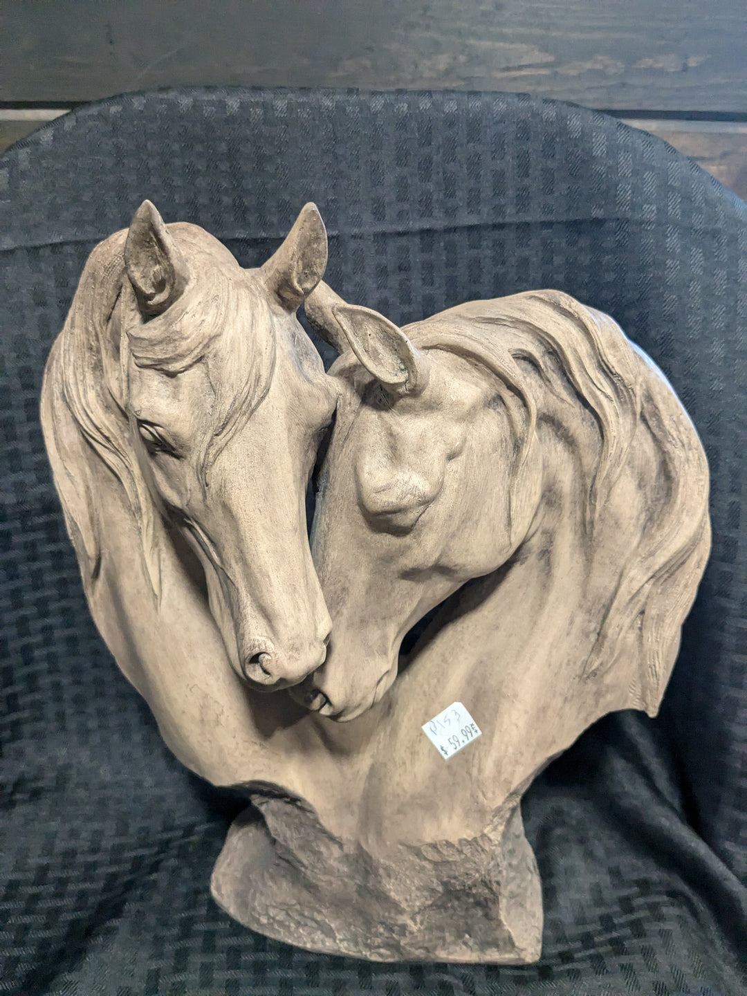 loving horses sculpture