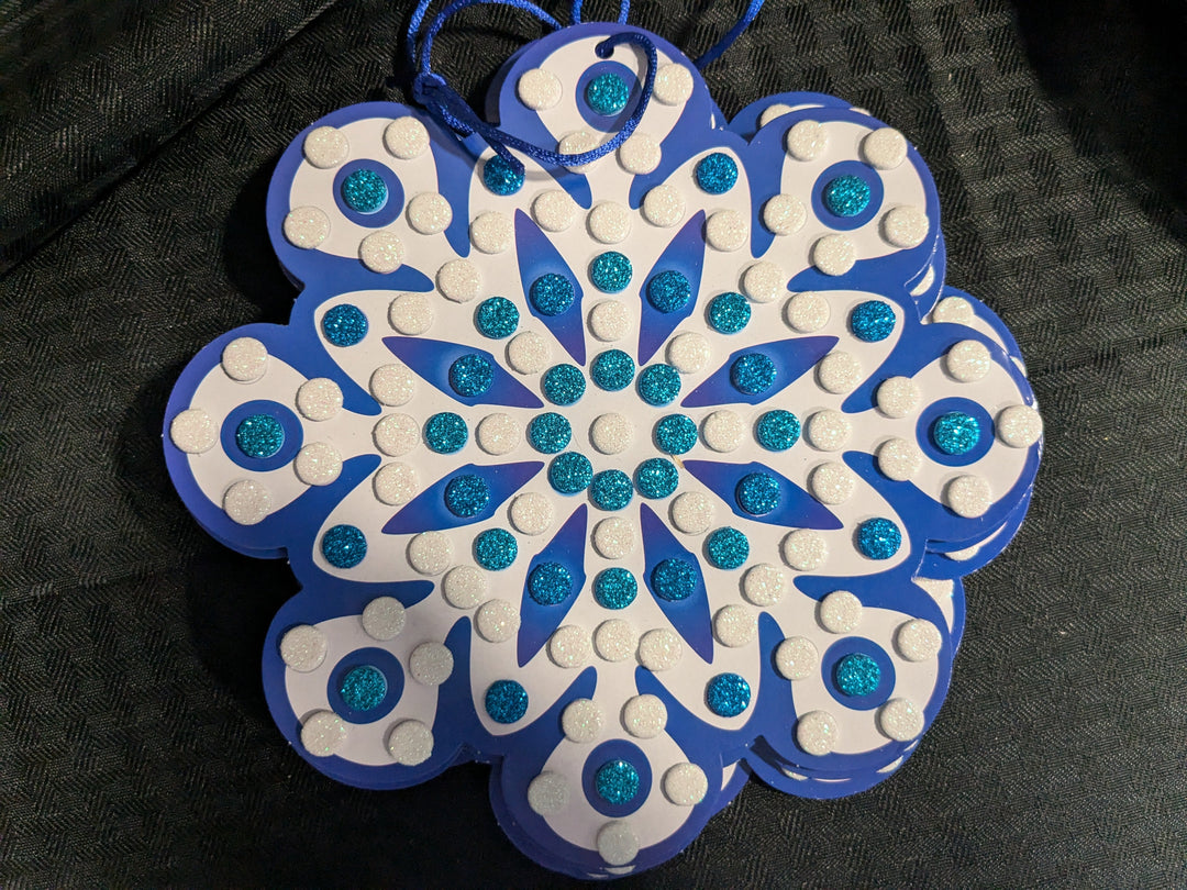 snowflake readymade hang up craft