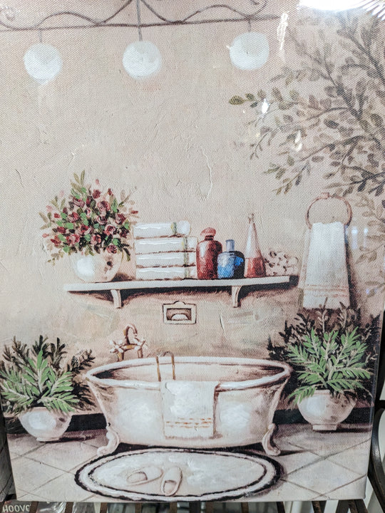 bathroom bliss plaque set