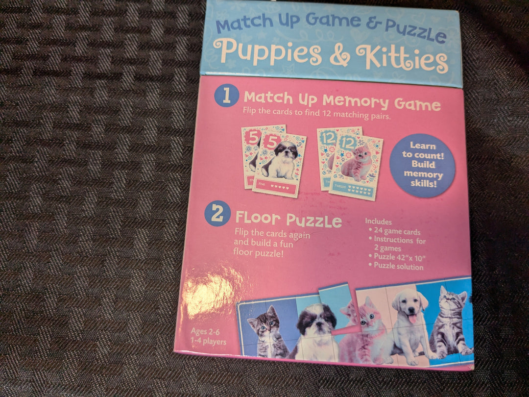 Match Ups Memory Game - Puppies and Kittens