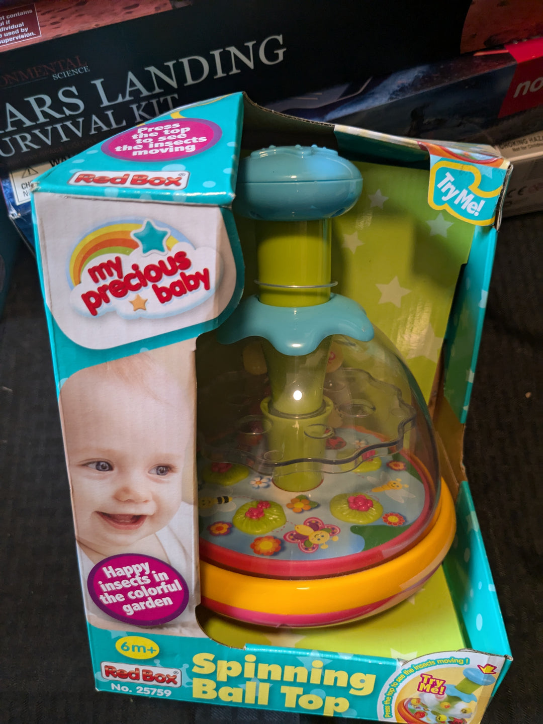 push and spin ball top