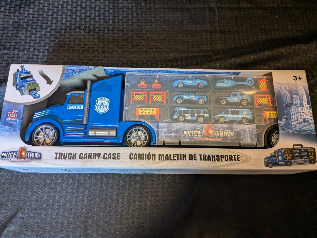 First Responders police trucks carrying case