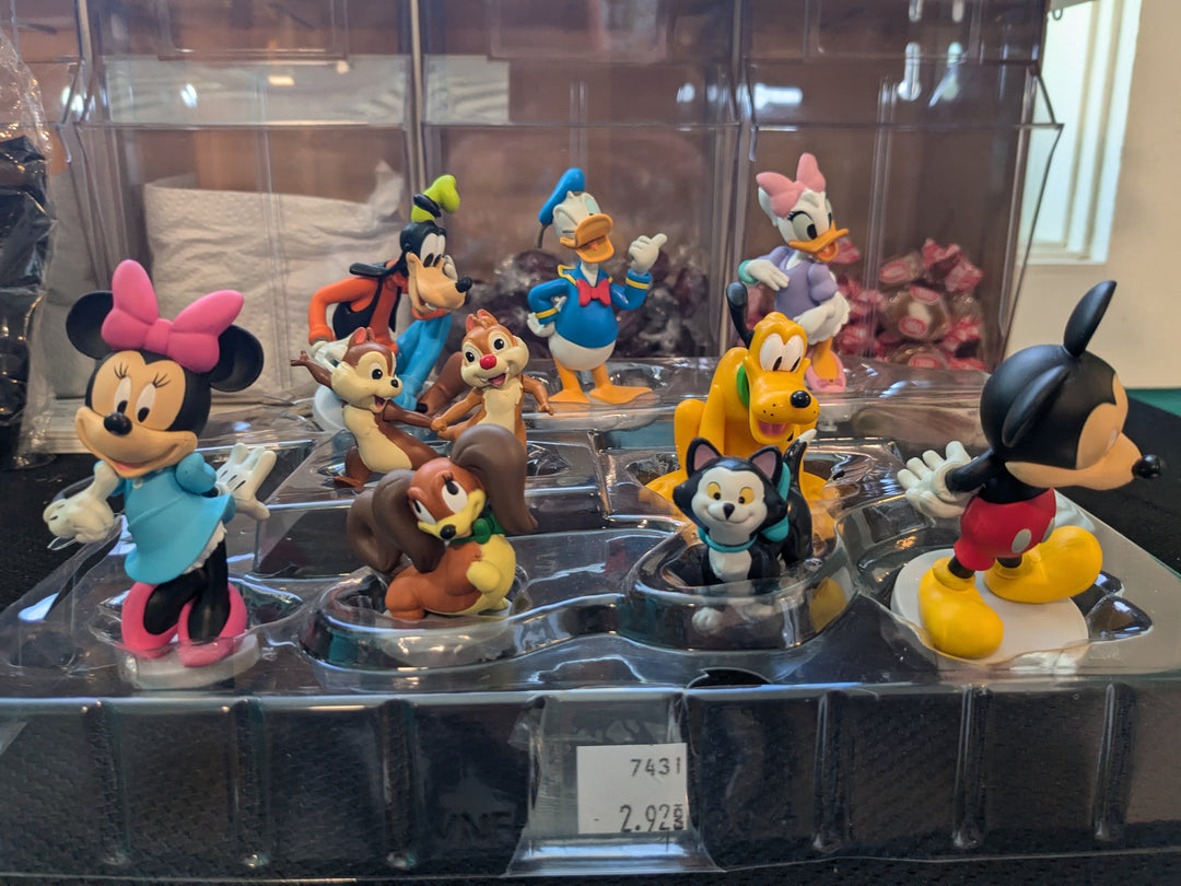 Mickey and Minnie Mouse and friends