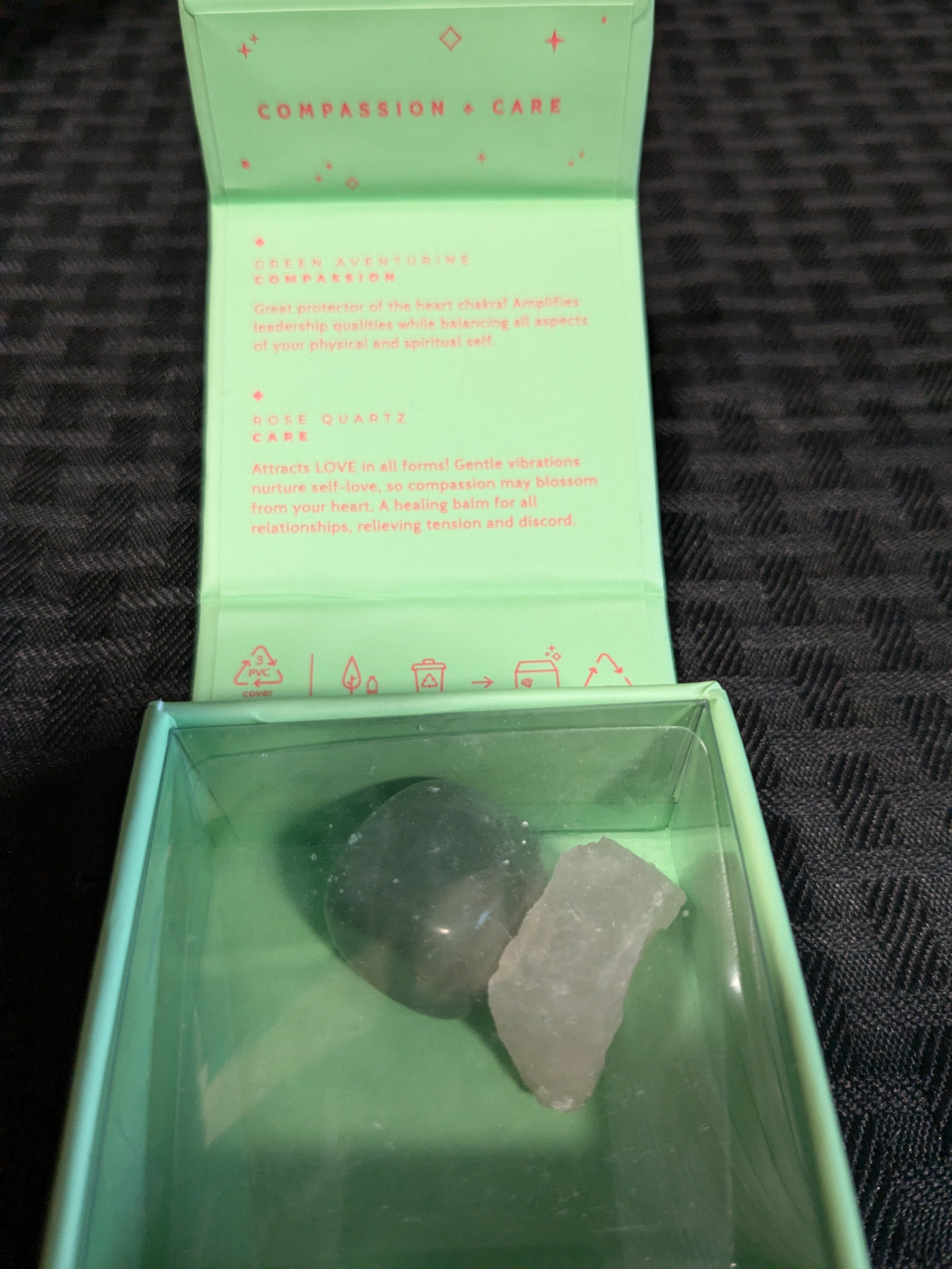 Crystal Magic Energy Set – Compassion and Care – A collection of healing crystals that foster emotional well-being, empathy, and kindness.