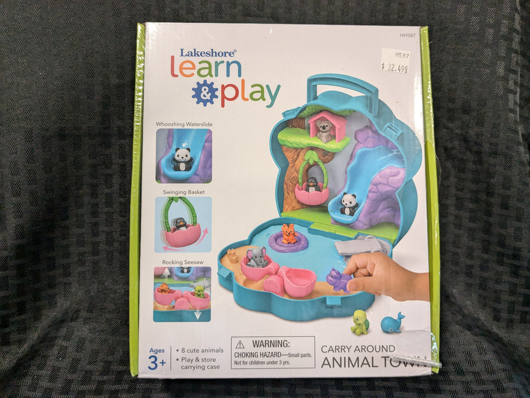 Carry Around Animal Town – Interactive toy set featuring cute animal figures and vibrant scenery. Perfect for imaginative play, this portable set encourages creativity and storytelling, making it an ideal gift for young children and animal lovers.