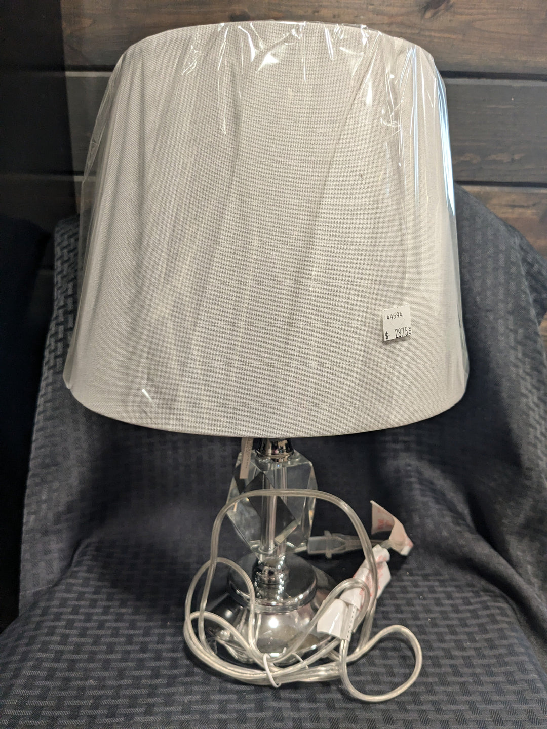 Add a touch of elegance to any room with the Crystal Accent Table Lamp. This beautiful lamp features a clear crystal base that sparkles with light, making it a stunning decorative piece. Ideal for bedside tables, living rooms, or offices, this lamp blends modern design with timeless charm.