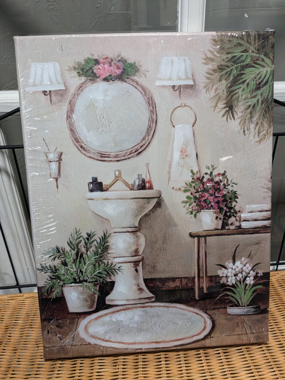 Blissful Bathroom Set of 4 Pictures – Stylish framed art for modern bathroom décor, featuring elegant designs that bring a serene, luxurious touch.